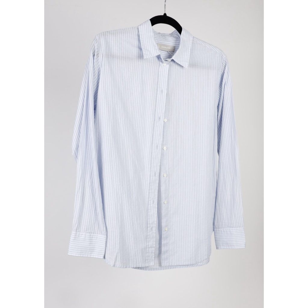 Everlane Blue Pinstriped Women’s Button Down